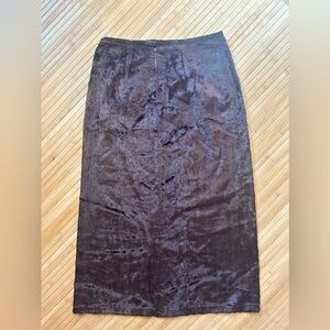 NWOT- Kristensen Du Nord chocolate brown SKIRT KDN size 2 US Size 6